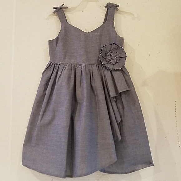 NEW - JANIE AND JACK DENIM BLUE SUNDRESS - Picture 1 of 4